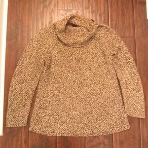 Brown turtleneck sweater